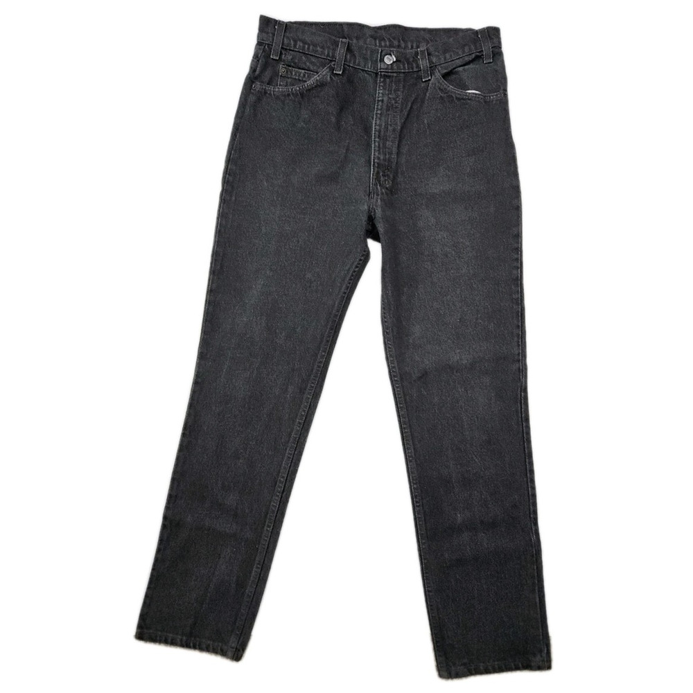 Vintage Levi's 309 Jeans Men's 33x33 Black 100% Cotton Straight Leg 90s USA